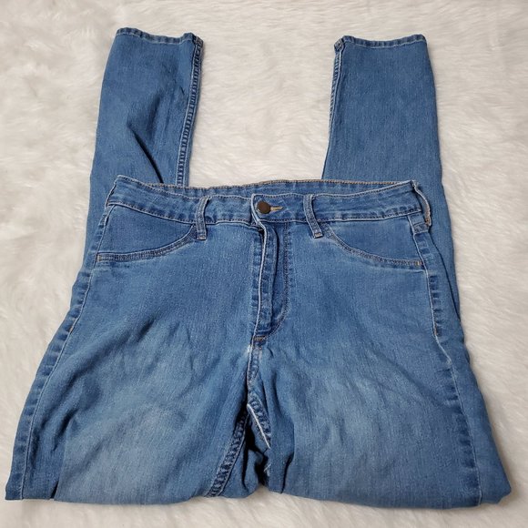 H&M Skinny Ankle Black & Blue Jeans Bundle, 30W - Picture 7 of 10